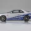 Aoshima 1/24 Fast & Furious R34 Skyline GT-R (WS-02)