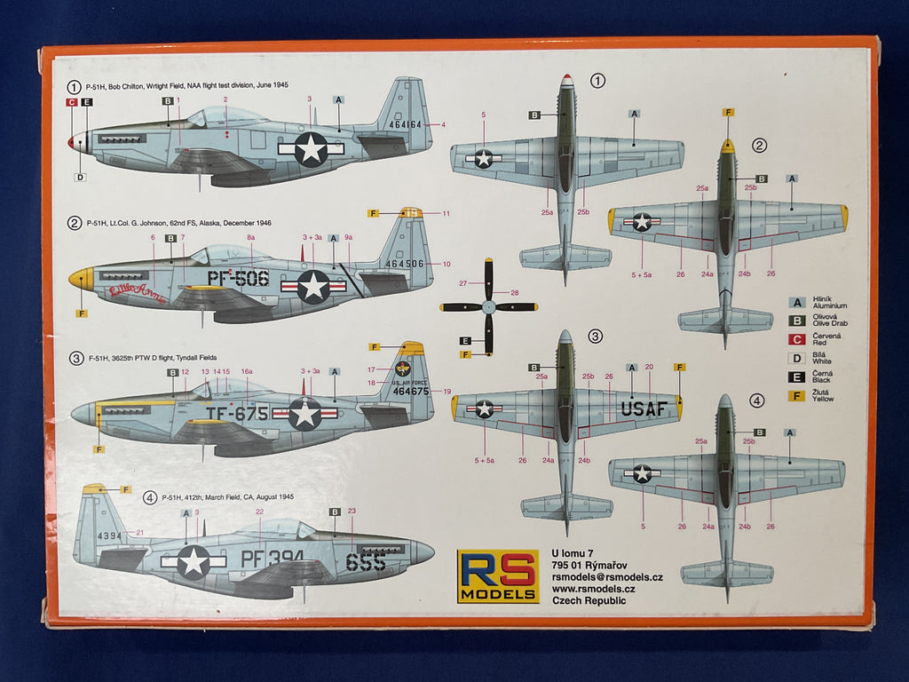 RS Models 1/72 P-51H Mustang USAF (92144)