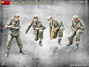 MiniArt 1/35 German 7.5cm Anti-Tank Gun PaK 40. Mid Prod w/ Artillery Crew Special Edition (53010)