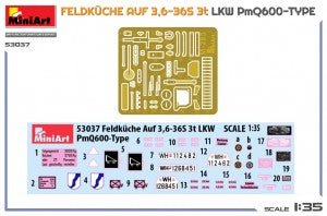 MiniArt 1/35 Feldküche AUF 3,6-36S 3t LKW PmQ600-Type (53037)