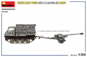 MiniArt 1/35 RSO/01 Early Prod. with 7,5 cm Pak.40 & Crew (35485)