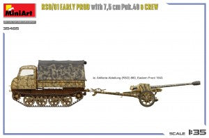 MiniArt 1/35 RSO/01 Early Prod. with 7,5 cm Pak.40 & Crew (35485)