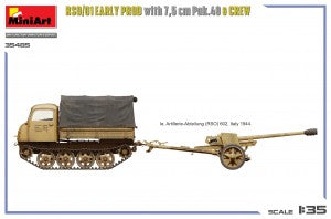 MiniArt 1/35 RSO/01 Early Prod. with 7,5 cm Pak.40 & Crew (35485)