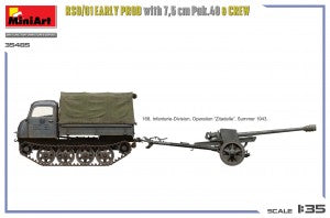 MiniArt 1/35 RSO/01 Early Prod. with 7,5 cm Pak.40 & Crew (35485)