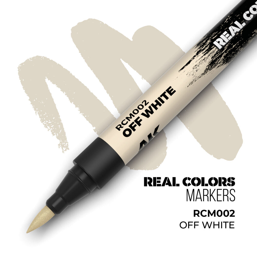AK Real Colour Marker Paint Pen Off White (AK-RCM002) — by AK Interactive — New — Acrylic Paint, Scale Modelling — image 1 of 2