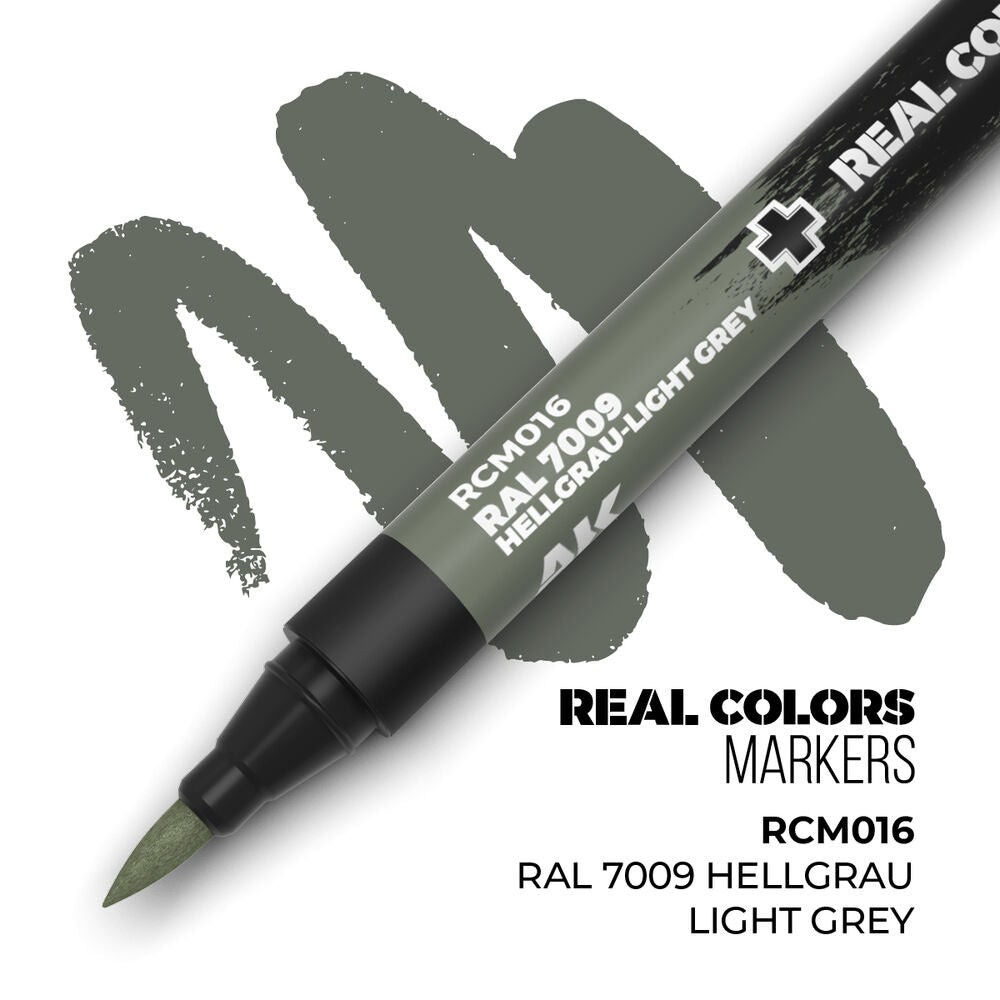 AK Real Colour Marker Paint Pen RAL 7009 Hellgrau-Light Grey (AK-RCM016) — by AK Interactive — New — Acrylic Paint, Scale Modelling — image 1 of 2