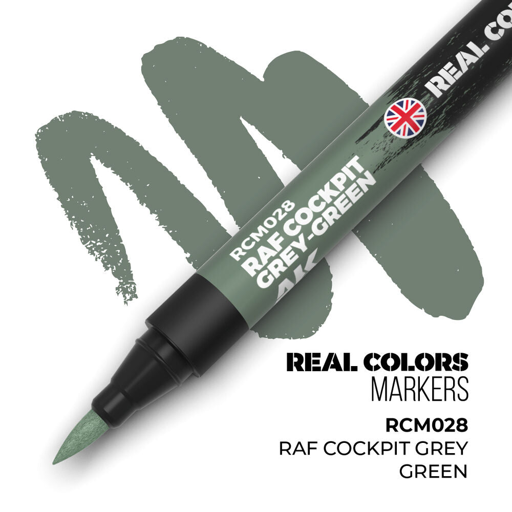 AK Real Colour Marker Paint Pen RAF Cockpit Grey-Green (AK-RCM028) — by AK Interactive — New — Acrylic Paint, Scale Modelling — image 1 of 2