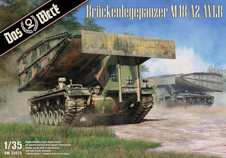 Das Werk 1/35 Brückenlegepanzer M48 A2 AVLB (DW35025) — New — cold-war, Military, Military Vehicles