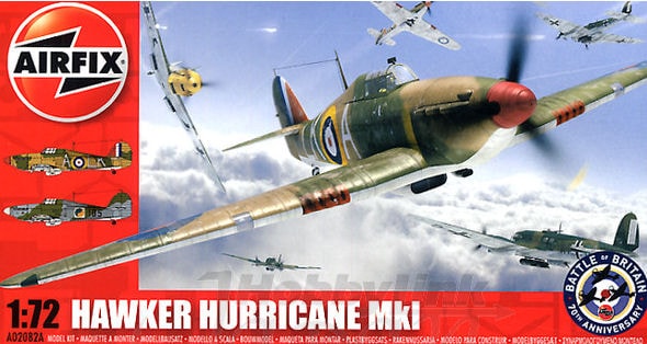 Airfix 1/72 Hawker Hurricane MkI Battle Of Britain 70th Anniversary (A02082A)