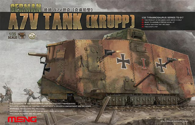 Meng 1/35  German A7V Tank (Krupp) (TS-017)