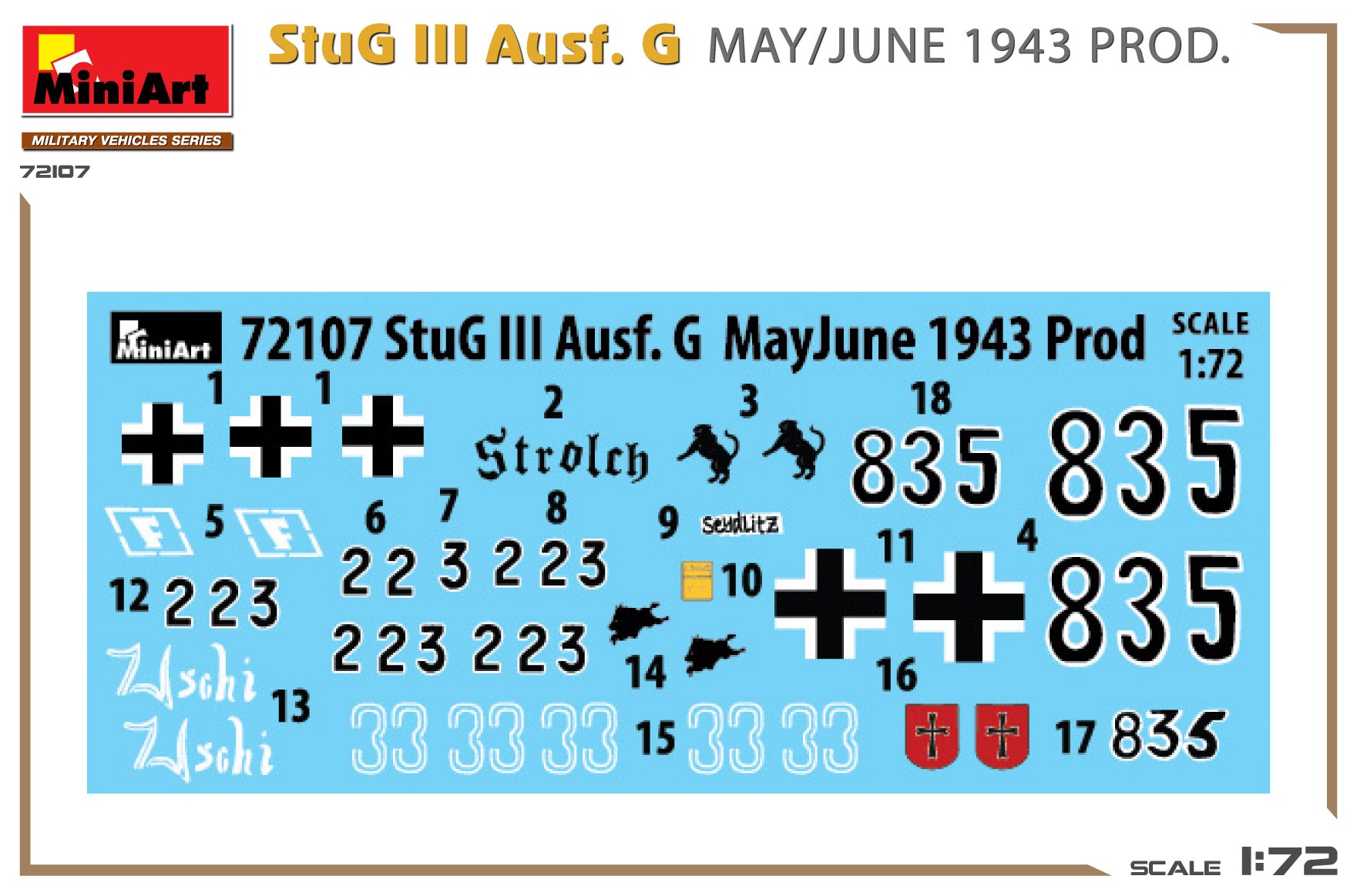 MiniArt 1/72 StuG III Ausf. G May/June 1943 Production (72107)