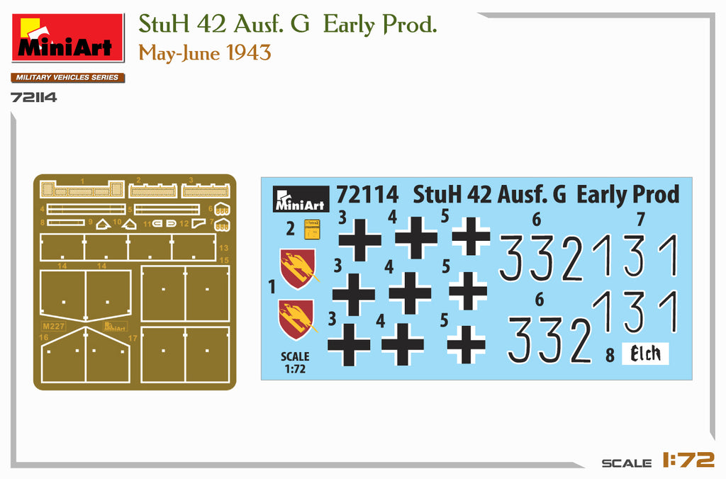 MiniArt 1/72 StuH 42 Ausf. G Early Production May-June 1943 (72114)