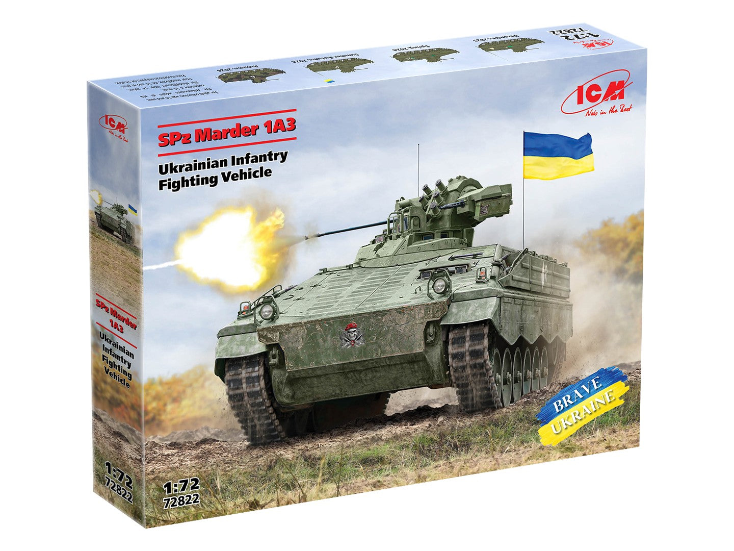 ICM 1/72 SPz Marder 1A3 Ukrainian Infantry Fighting Vehicle (72822)