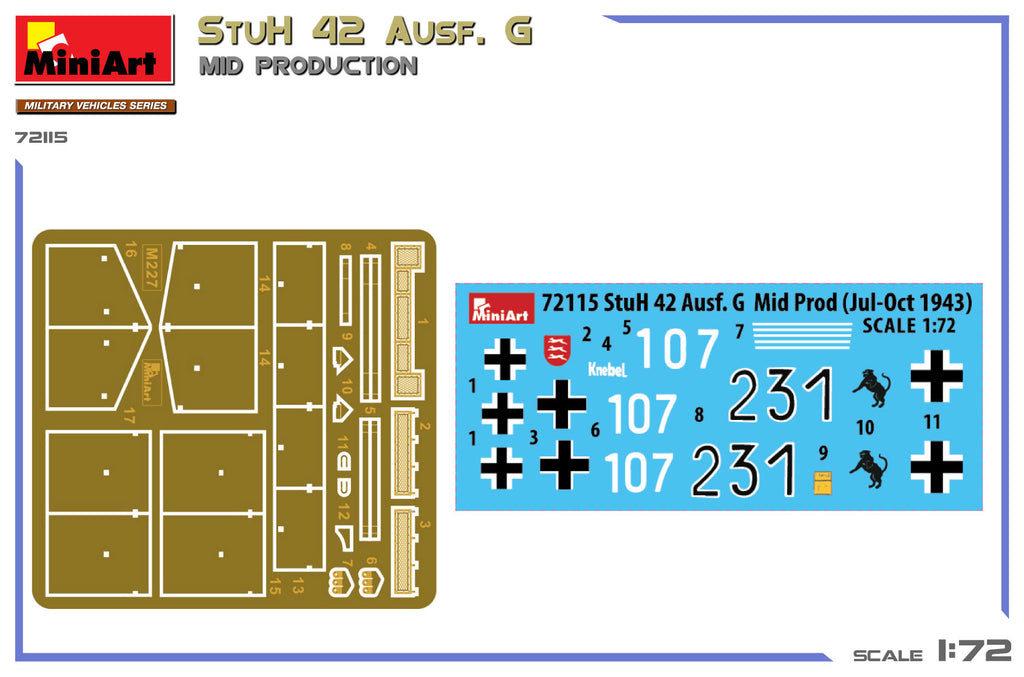 MiniArt 1/72 StuH 42 Ausf. G Mid Production (72115)
