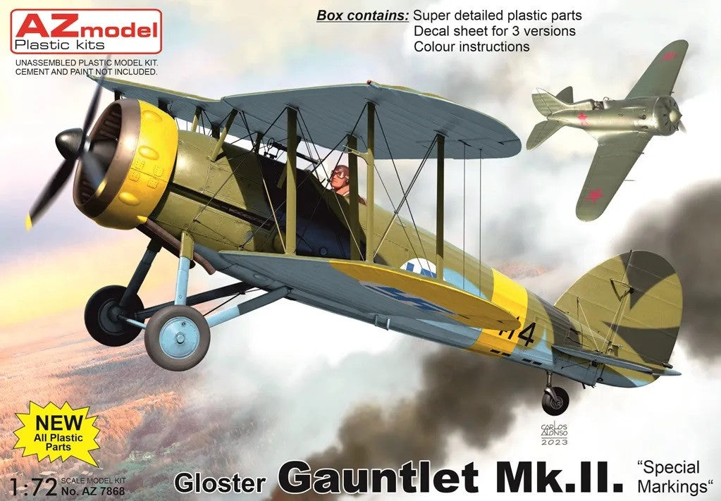 AZmodel 1/72 Gloster Gauntlet Mk.II. "Special Markings" (AZ 7868) — New — Aircraft, Military