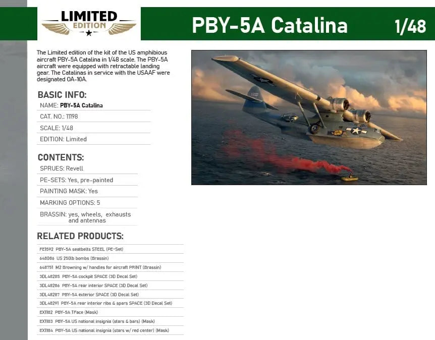 Eduard 1/48 PBY-5A Catalina Limited Edition (11198)