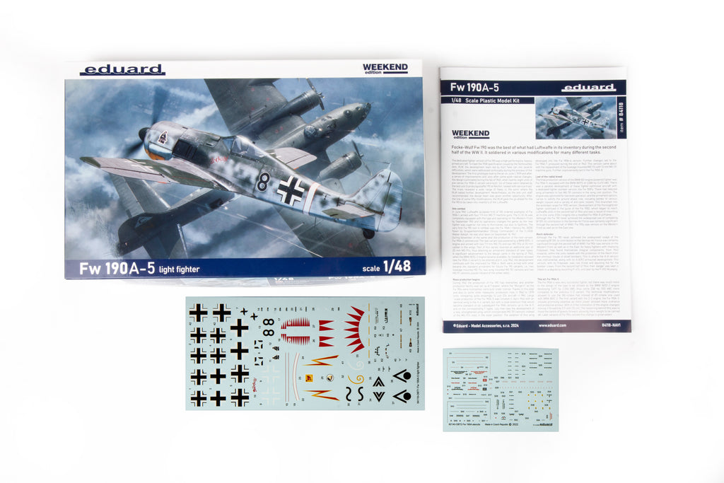 Eduard 1/48 Focke-Wulf Fw 190A-5 Light Fighter Weekend Edition (84118) — New — 1/48 Scale, Aircraft, World War Two — image 2 of 10