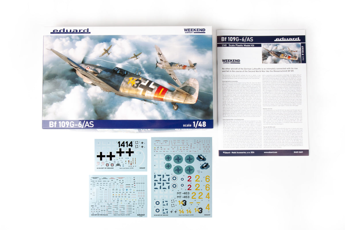 Eduard 1/48 Messerschmitt Bf 109G-6/AS Weekend (84169) — New — 1/48 Scale, Weekend Edition, World War Two — image 3 of 14