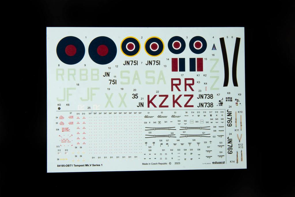 Eduard 1/48 Hawker Tempest Mk.V Series 1 Weekend Edition (84195) — New — 1/48 Scale, Aircraft, World War Two — image 6 of 10