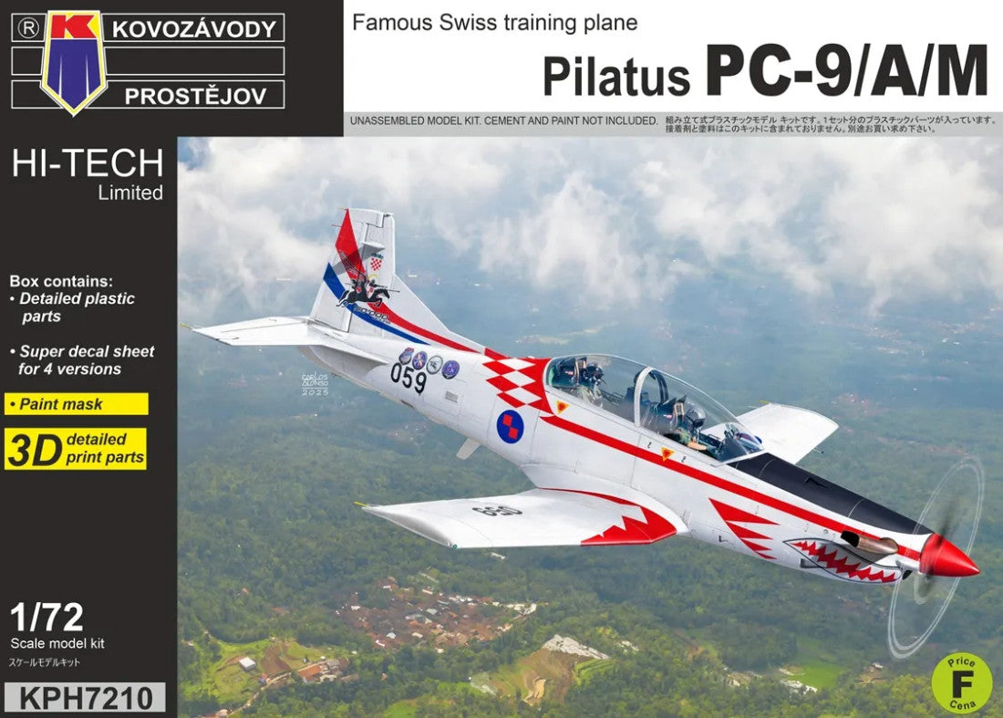 KP Models 1/72 Pilatus PC-9/A/M (Hi-Tech) (KPH7210) — New — Aircraft, cold-war, Military