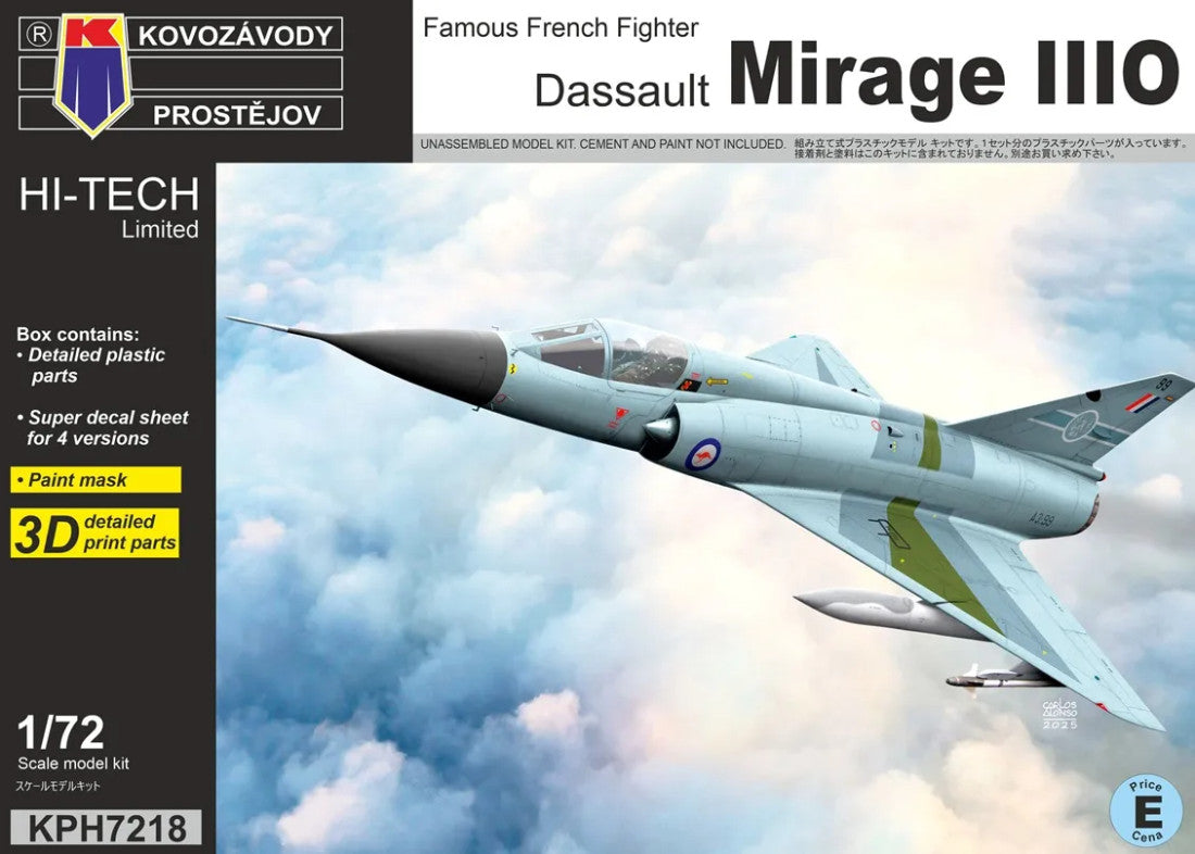 KP Models 1/72 Dassault Mirage IIIO (Hi-Tech) (KPH7218) — New — Aircraft, cold-war, Military