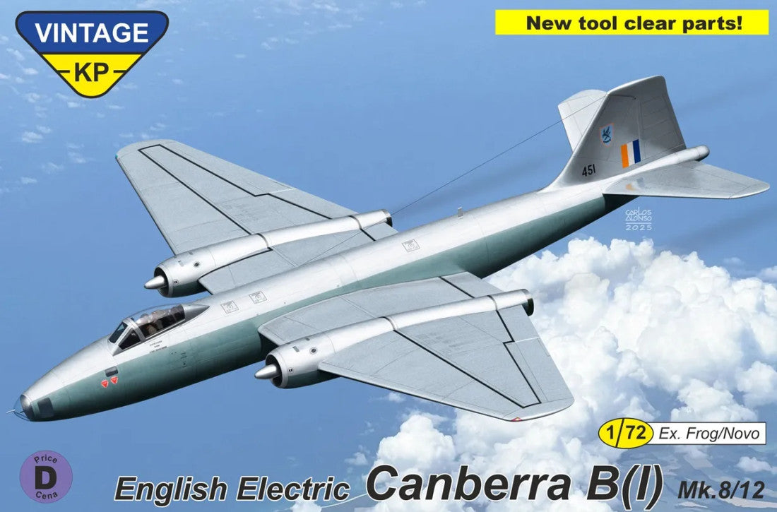 KP Models 1/72 Canberra B(I) Mk.8 Vintage (KPV7202) — New — Aircraft, cold-war, Military