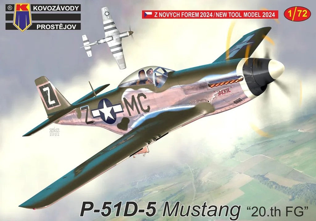 KP Models 1/72 North American P-51D-5 Mustang "20.th FG" (KPM0440) — New — Aircraft, Military