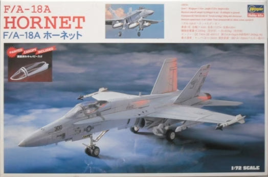 Hasegawa 1/72 F/A-18A Hornet (painted canopy included) (03012)