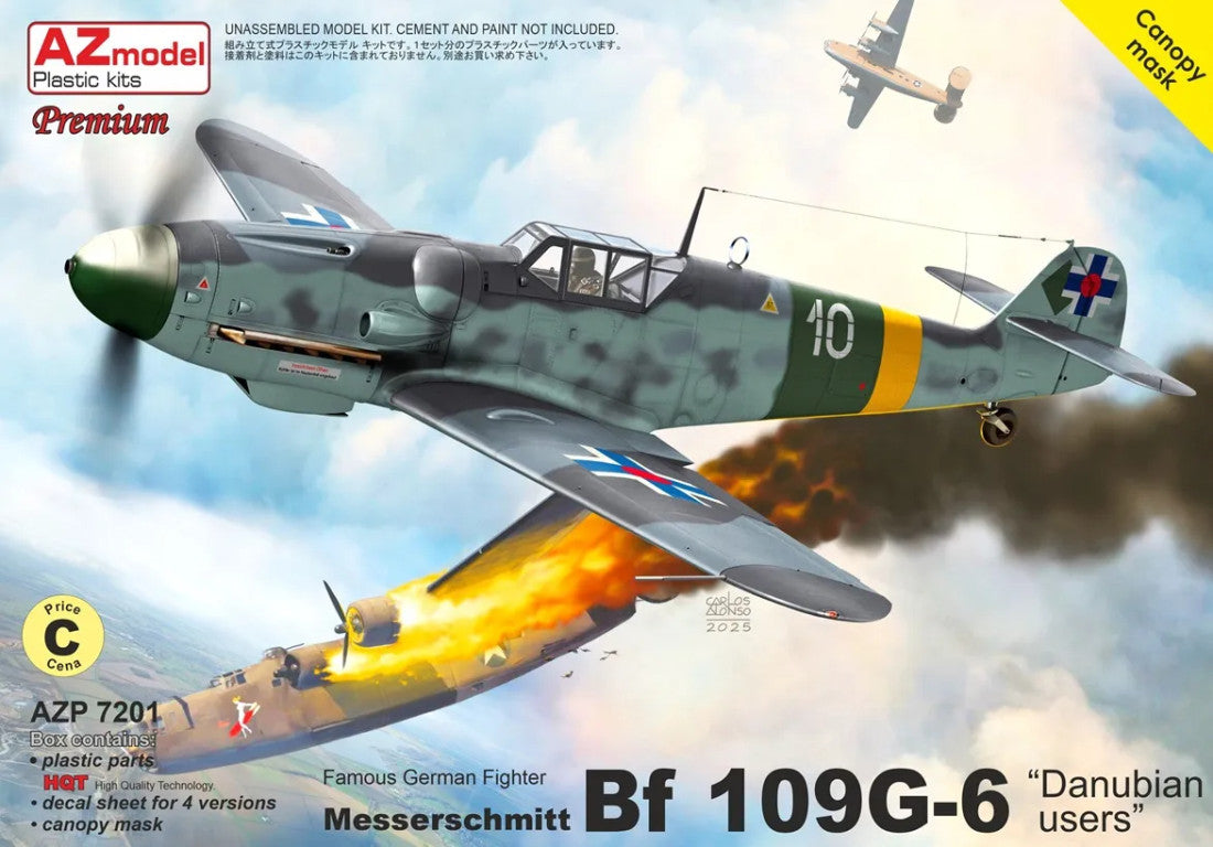 AZmodel 1/72 Messerschmitt Bf 109G-6 "Danubian users" (AZP 7201) — New — Aircraft, Military