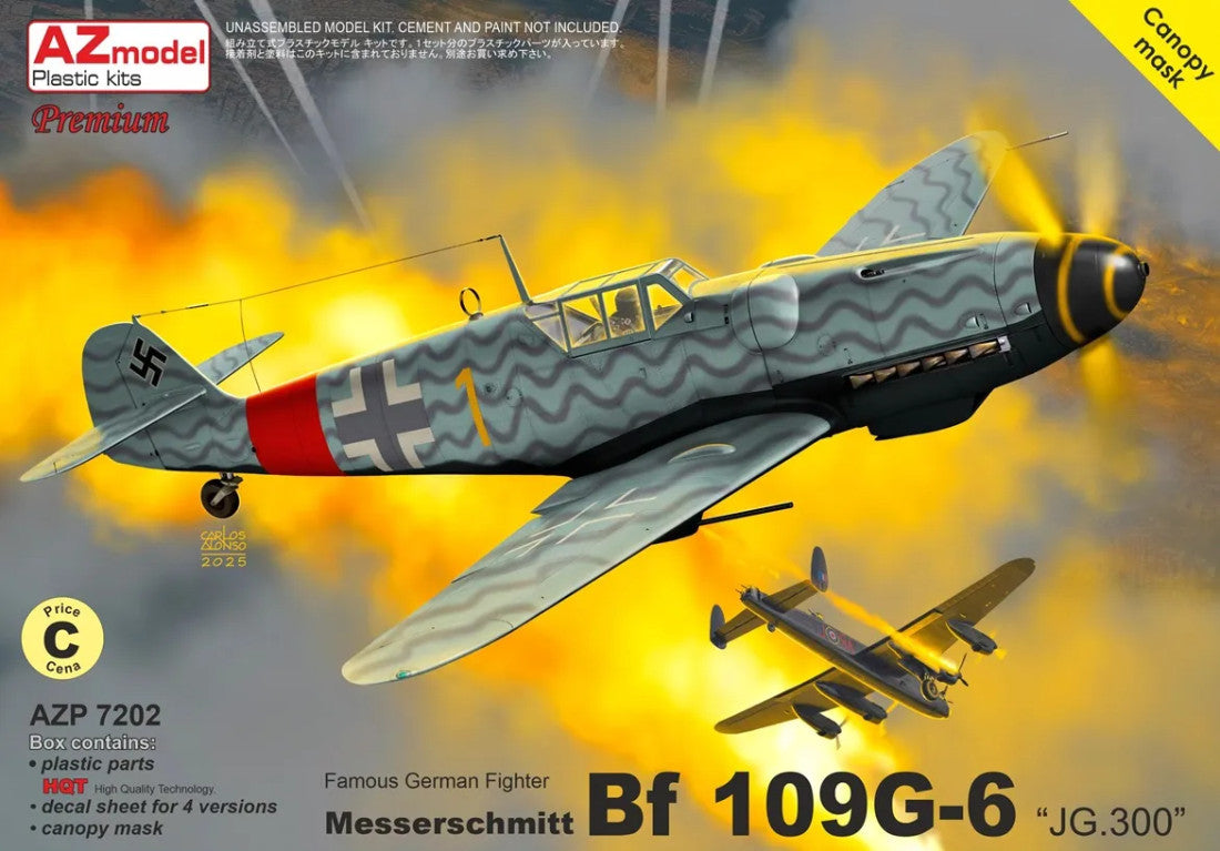 AZmodel 1/72 Messerschmitt Bf 109G-6 "JG.300" (AZP 7202) — New — Aircraft, Military
