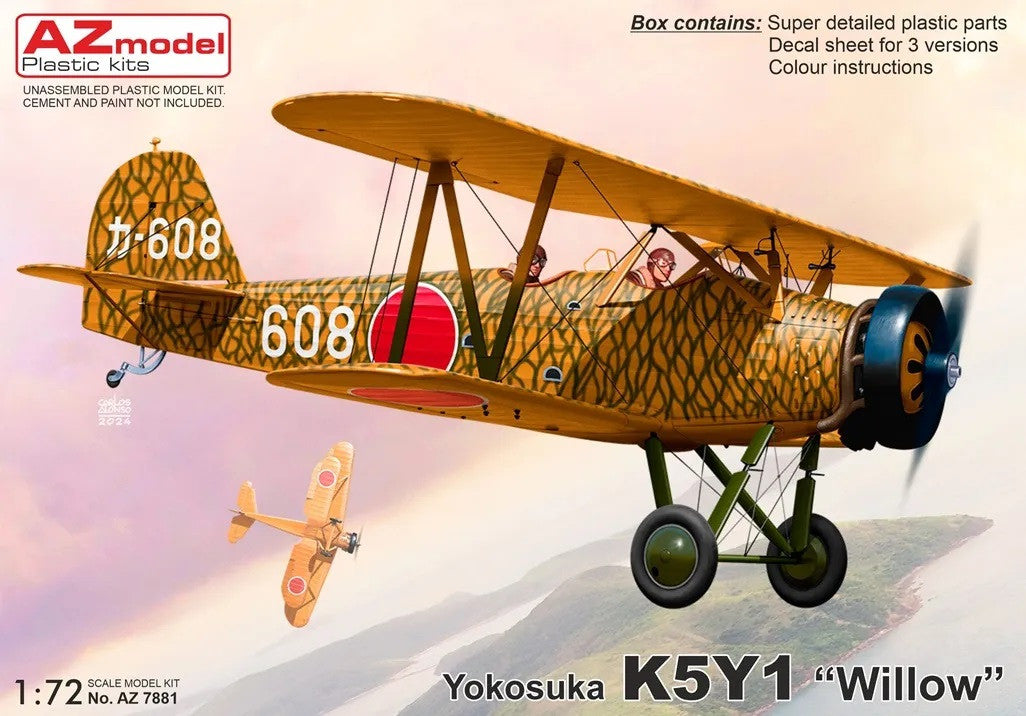 AZmodel 1/72 Yokosuka K5Y1 "Willow" (AZ 7881) — New — Aircraft, Military