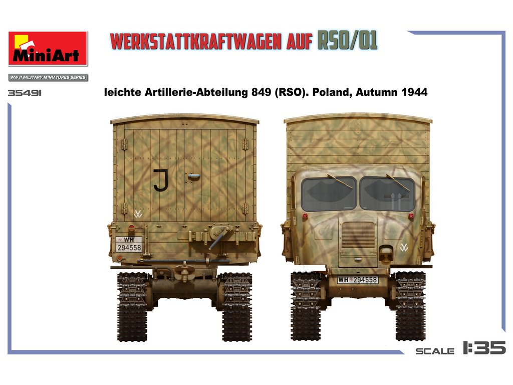 MiniArt 1/35 Werkstattkraftwagen Auf RSO/01 (35491) — New — Military, Military Vehicles — image 3 of 3