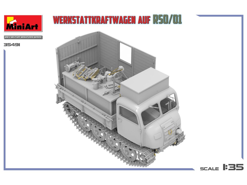 MiniArt 1/35 Werkstattkraftwagen Auf RSO/01 (35491) — New — Military, Military Vehicles — image 2 of 3