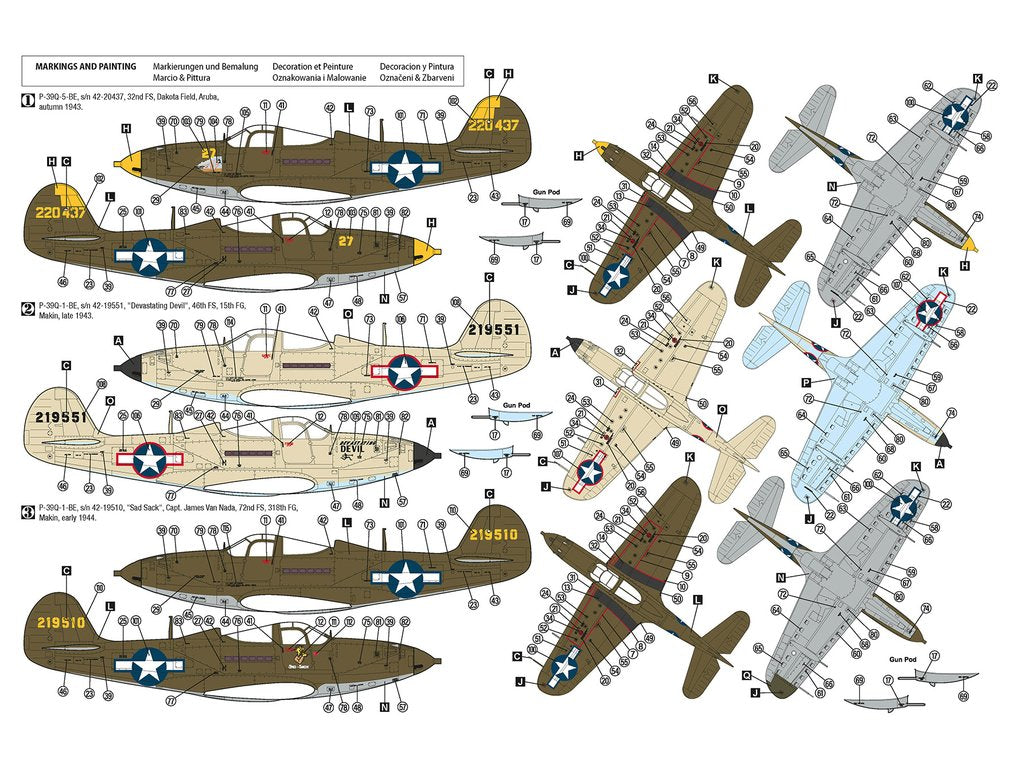 Hobby 2000 1/48 P-39Q Airacobra USAAF (48047) — New — Aircraft, Military — image 2 of 2