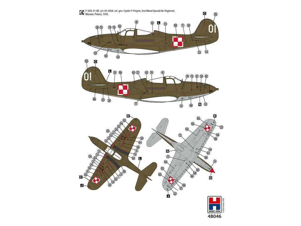 Hobby 2000 1/48 P-39Q/N Airacobra Eastern Front (48046) — New — Aircraft, Military — image 3 of 3