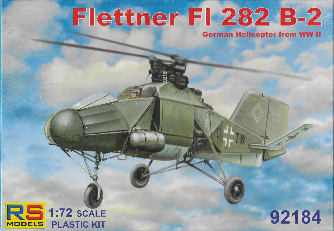 RS Models 1/72 Flettner Fl 282 B-2 German Helicopter from WWII (92184)