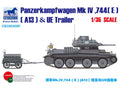 Bronco 1/35 Panzerkampfwagen MKIV, 744(E) (A13) & UE Fuel Tank Trailer (CB35030SP)
