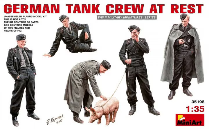 MiniArt 1/35 German Tank Crew at Rest (35198)