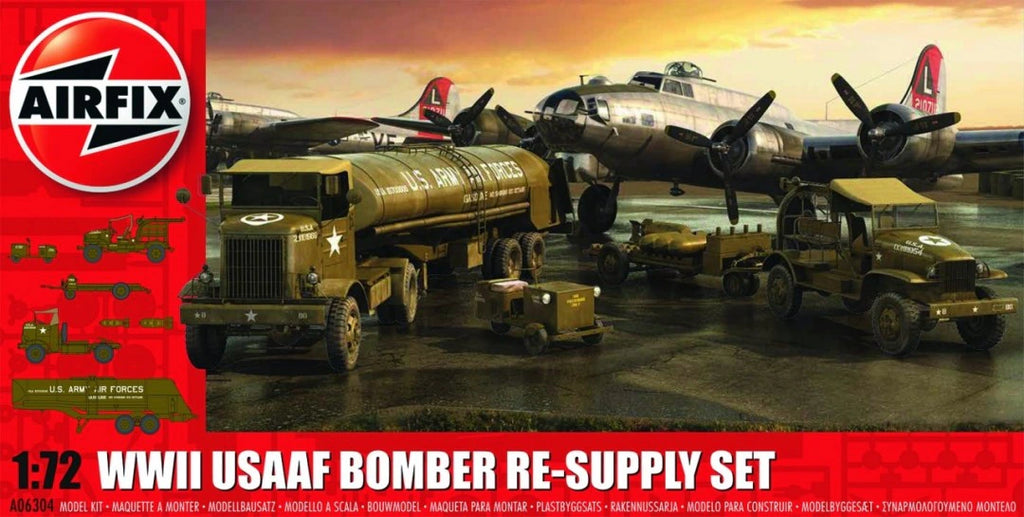 Airfix 1/72 WWII USAAF Bomber Re-Supply Set (A06304)