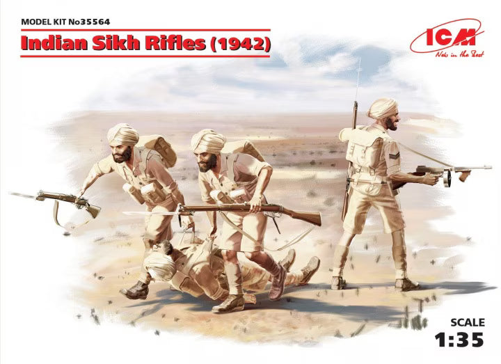 ICM 1/35 Indian Sikh Rifles (1942) (35564)
