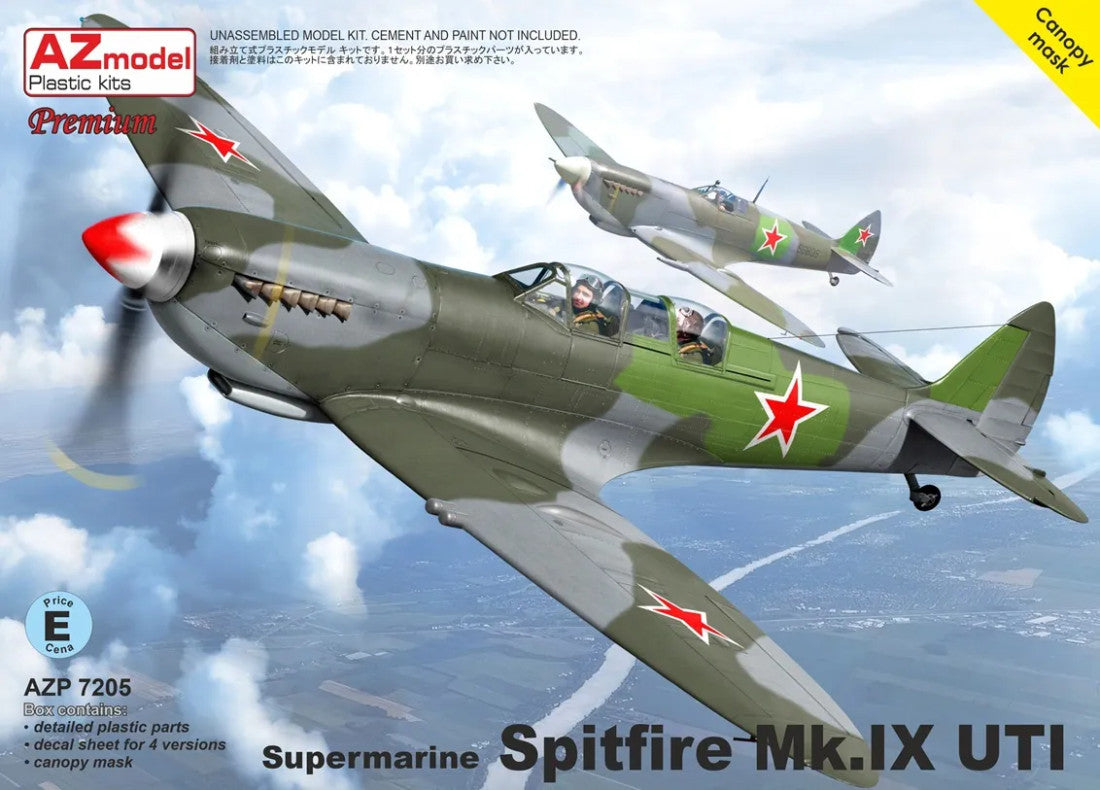 AZmodel 1/72 Supermarine Spitfire Mk.IX UTI (AZP 7205) — New — Aircraft, Military