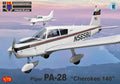 KP Models 1/72 Piper PA-28 "Cherokee 140" (KPM0545) — New — Aircraft, Civil Aviation