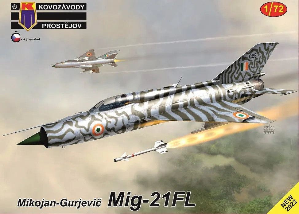 KP Models 1/72 Mikoyan-Gurevich MiG-21FL (KPM0367) — New — Aircraft, cold-war, Military