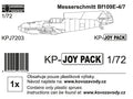 KP Models 1/72 Messerschmitt Bf 109E-4/7 (JOYPACK) (KPJ7203) — New — Aircraft, Military