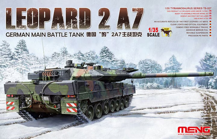 Meng 1/35 Leopard 2 A7 German Main Battle Tank (TS-027)