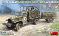 MiniArt 1/35 G7117 1,5T 4x4 Maintenance shop truck w/ trailer (35498) — New — Military, Military Vehicles