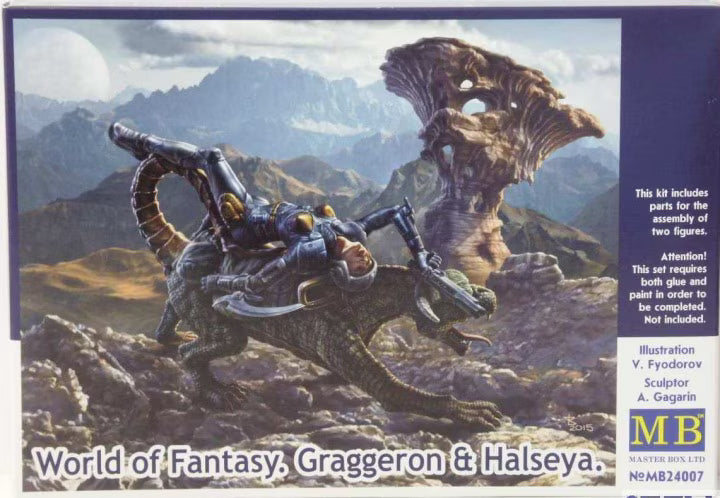 Master Box Ltd 1/24 World of Fantasy.  Graggeron & Halseya. (MB24007)
