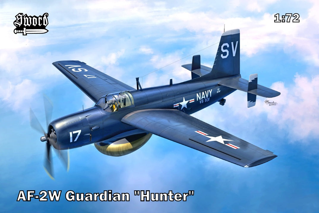Sword 1/72 AF-2W Guardian "Hunter" (SW72162) — New — Aircraft, cold-war, Military
