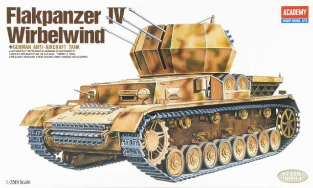 Academy 1/35 Flakpanzer IV Wirbelwind German Anti-Aircraft Tank (13236)