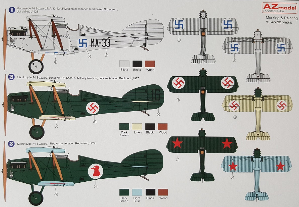 AZmodel 1/72 Martinsyde F.4 Buzzard (AZ 7342) — New — image 2 of 2
